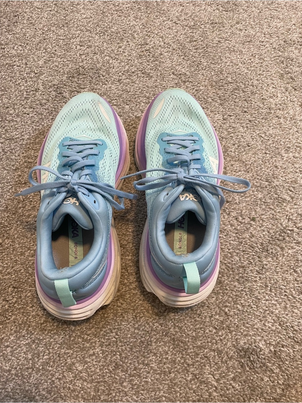 Blue Hoka Bondi 8